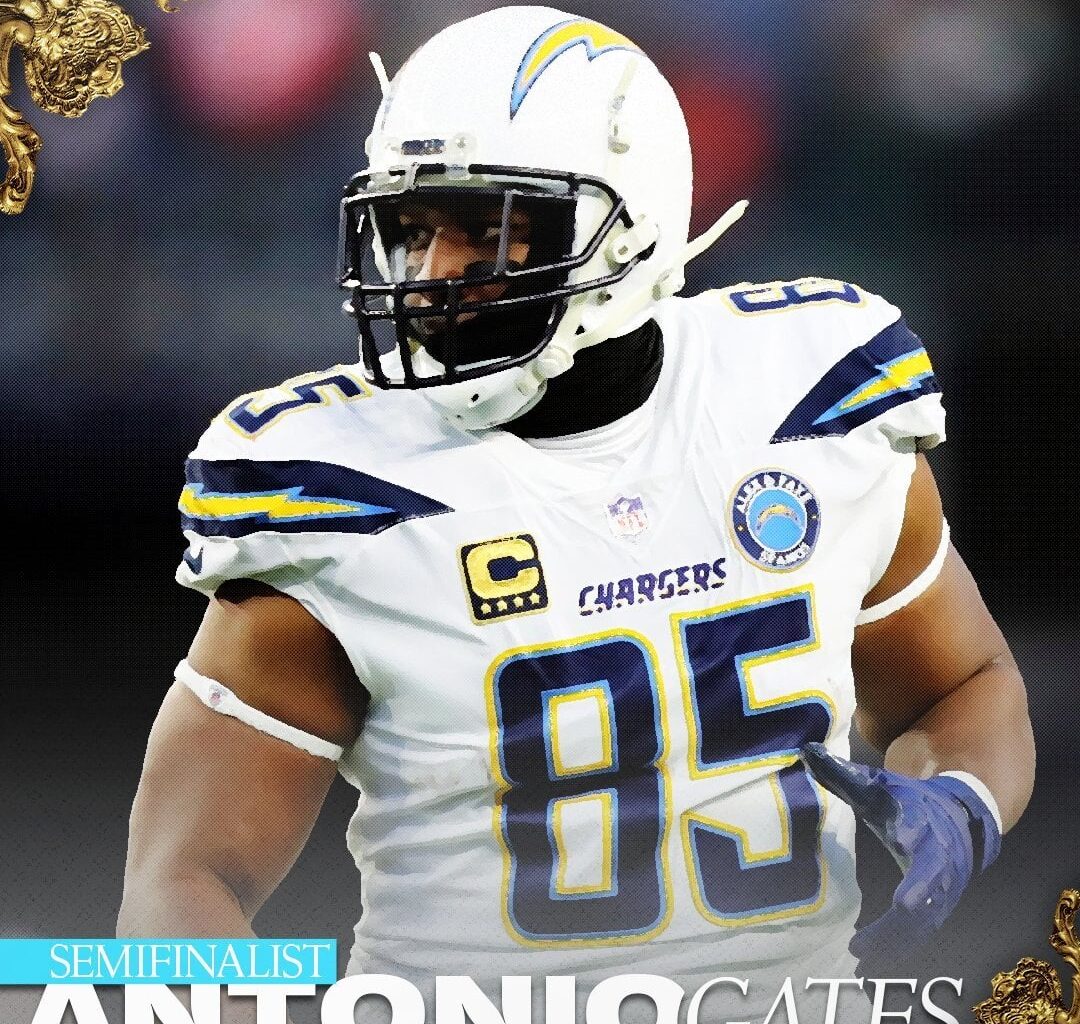 [Pro Football Hall of Fame] Antonio Gates, a four-time first-team All-Pro and eight-time Pro Bowler, is now a Semifinalist for the Pro Football Hall of Fame's Class of 2025.