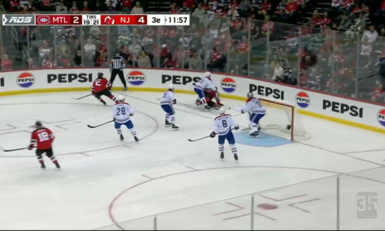 Alex Newhook goes end to end and lobs it over Markstrom to put the habs within one