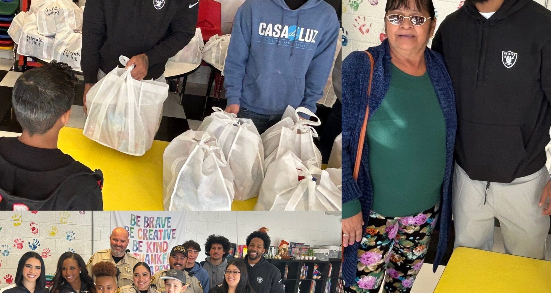 [Vic Tafur on X] Tip of the cap to @presidentjacc for handing out 200 Thanksgiving meal kits and gift cards to families in need at Casa de Luz in Las Vegas. A lot of happy faces.