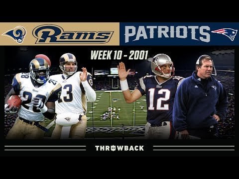 The only time the Rams beat Tom Brady in New England.