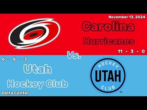 Carolina Hurricanes vs Utah Hockey Club | November 13, 2024 | All Goals