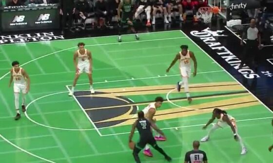 Jaylen Brown with the nifty move for the easy two