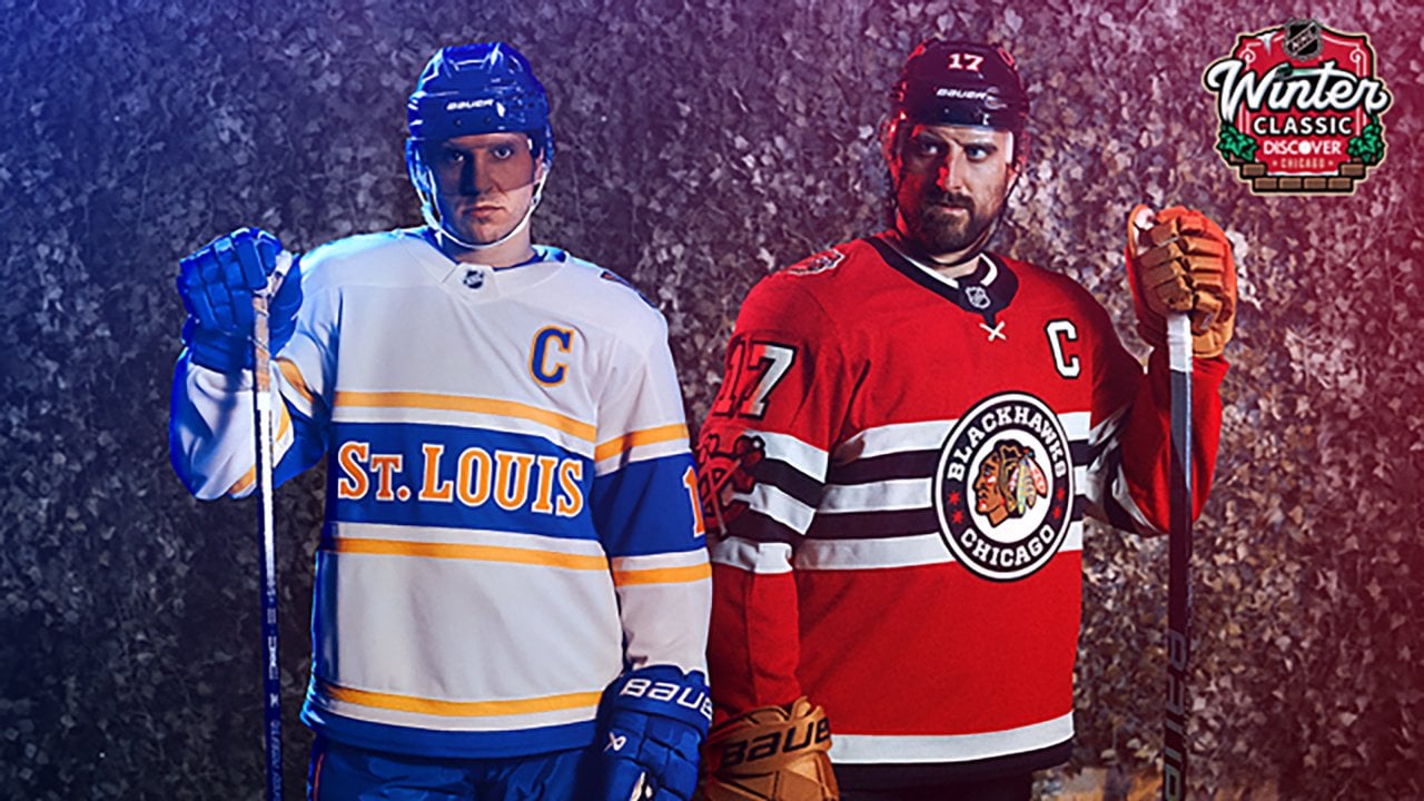 [NHL] Winter Classic jerseys for Blackhawks, Blues unveiled