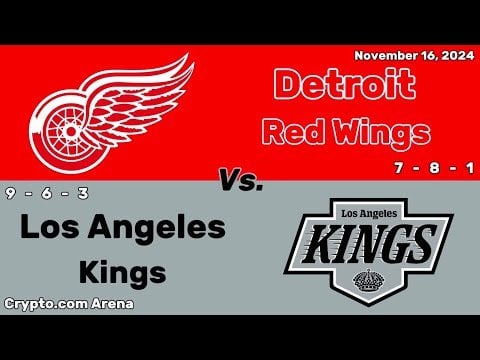 Detroit Red Wings vs Los Angeles Kings | November 16, 2024 | All Goals