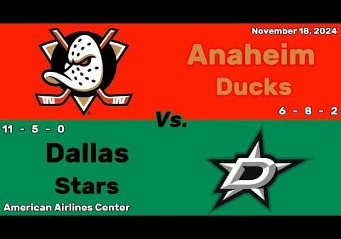 Anaheim Ducks vs Dallas Stars | November 18, 2024 | All Goals