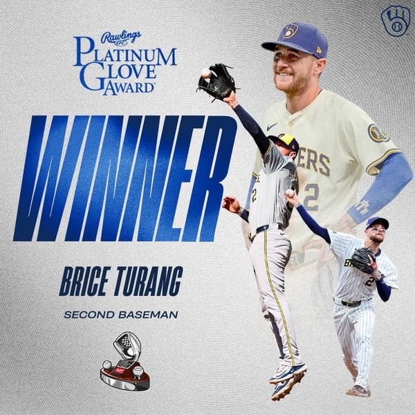 THE NATIONAL LEAGUE’S TOP FIELDER - Brice Turang Wins Platinum Glove!