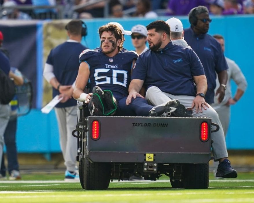 #Titans linebacker Jack Gibbens is undergoing surgery today to repair a lower leg injury suffered Sunday, per source. He faces a four-month recovery.