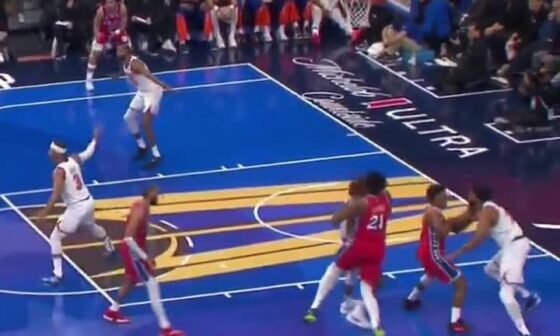 Joel Embiid gets obliterated by a vicious screen