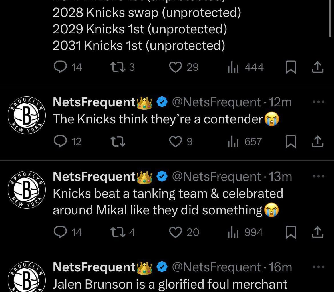 Nets fan crashing out on Twitter after the win last night😂😂