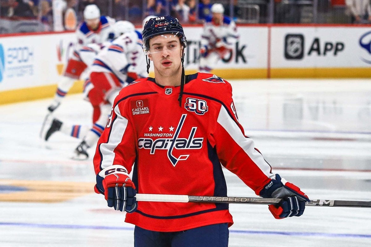 Andrew Mangiapane will play on first line in Capitals’ first game without Alex Ovechkin