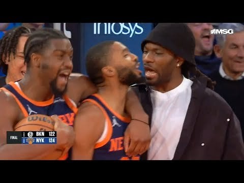 Jalen Brunson hits game winner then Mikal Bridges blocks Dennis Schroder