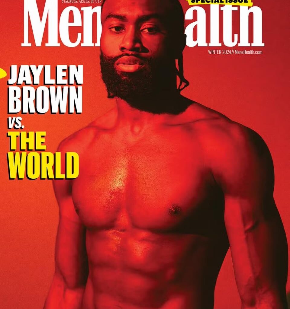 Jaylen Brown covers Men’s Health magazine Winter 2024 Issue (link to article in comments)