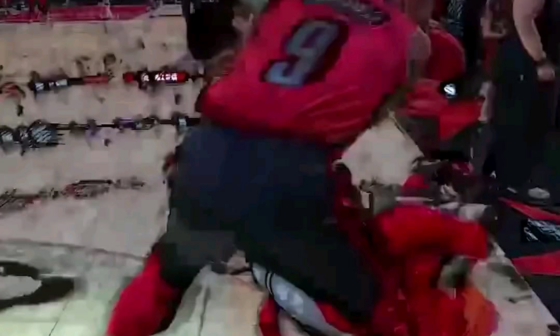 The villain had no mercy even for the mascot tonight in Chicago