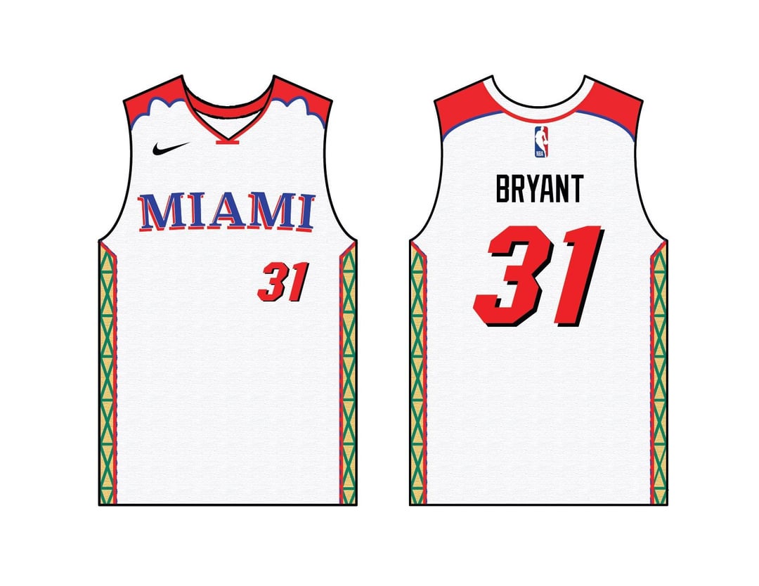 Creating new Heat City Edition jersey ideas that are hopefully better than the ‘Heat Culture’ jerseys - Attempt 7