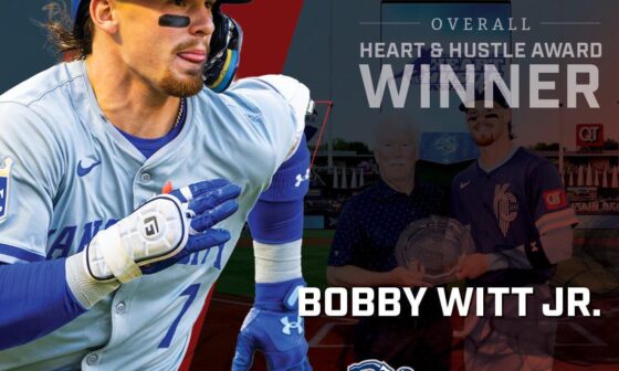 Bobby Witt Jr. is your 2024 Heart & Hustle award winner!