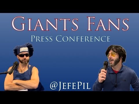 Giants Fans Press Conference (El Jefe)