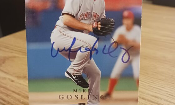 Posting a Reds autographed card every day until we win the World Series. Day 515: Mike Gosling