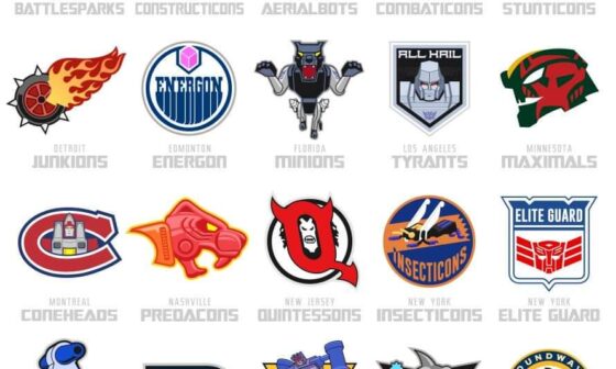 NHL Teams - Transformers Edition