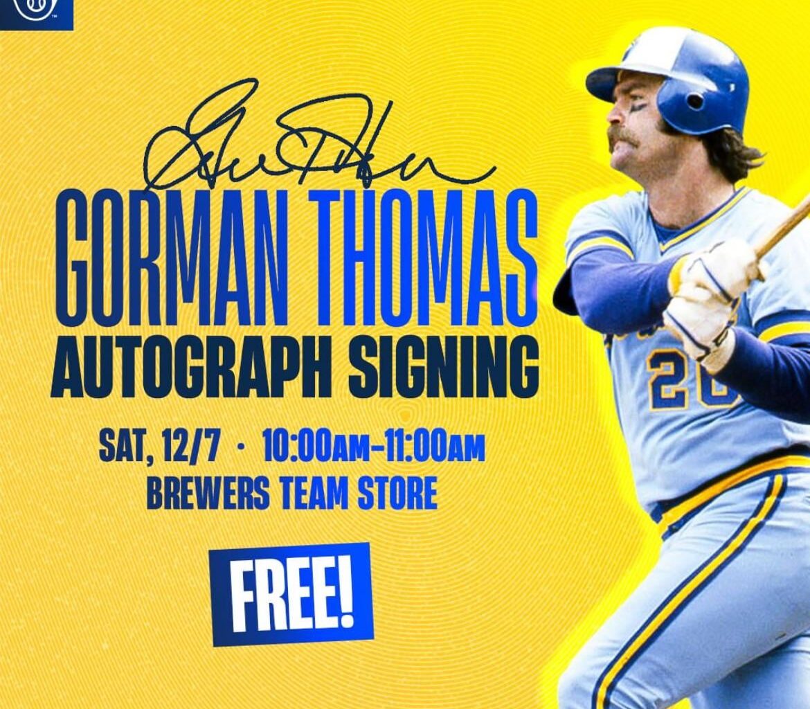 Gorman Thomas autograph signing at the team store