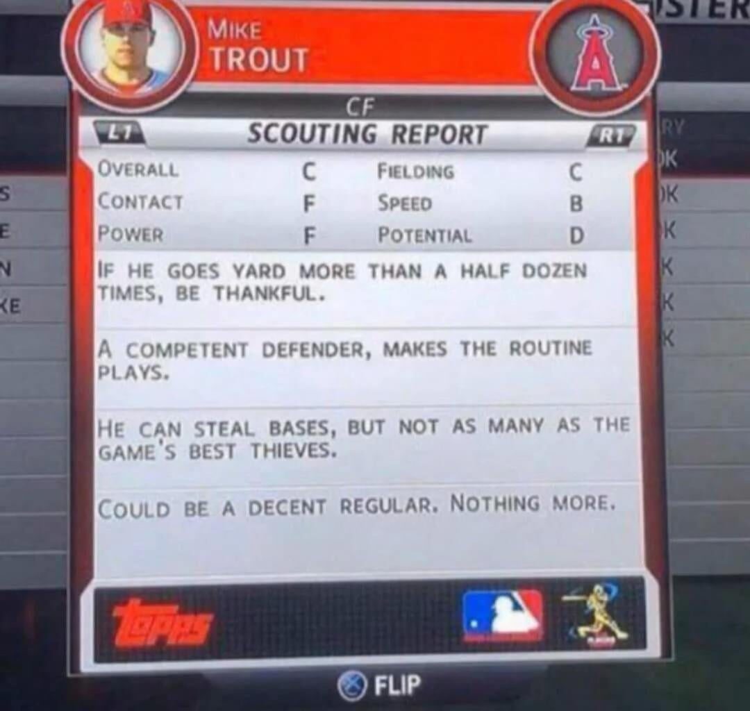 MLB The Show 11’s take on Mike Trout