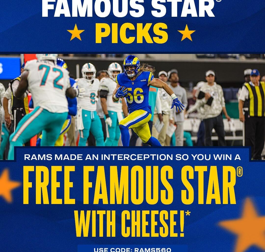 Carls Jr Free Famous star 11/11/24