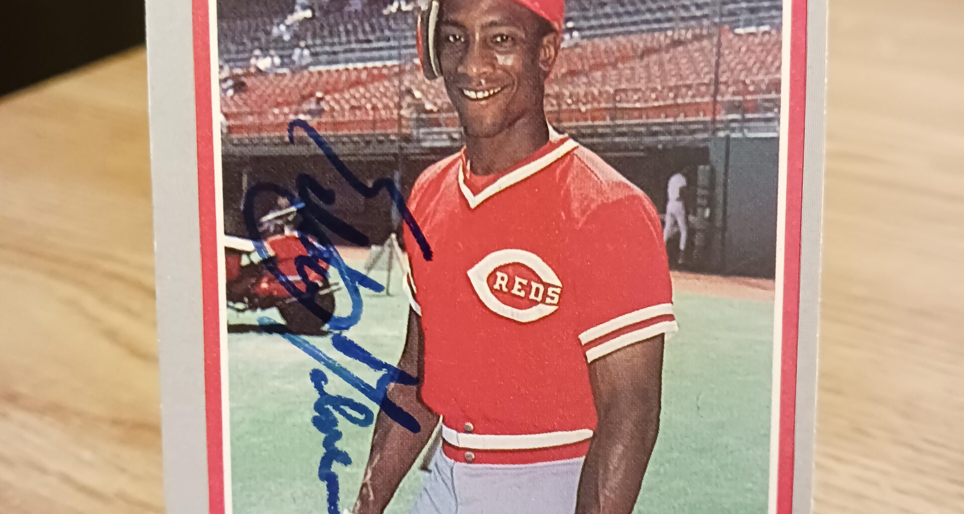 Posting a Reds autographed card every day until we win the World Series. Day 520: Eddie Milner