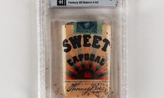 There are still some unopened packs of cigarettes from 1909 that could contain the Honus Wagner card