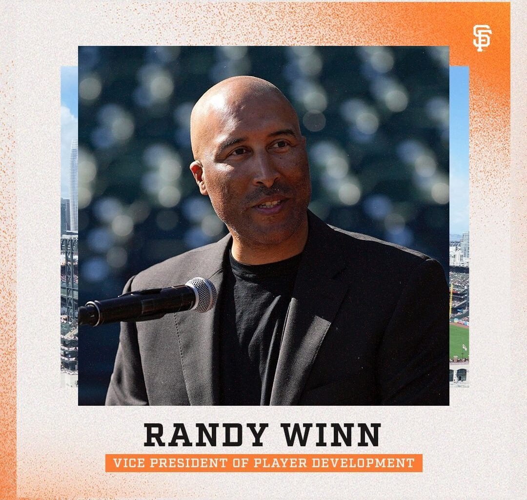 Randy Winn. VP player Development.