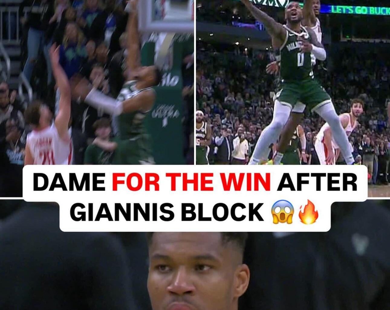 Giannis, an all-time great,  immediately getting Dame the ball without hesitation is why you do the trade.