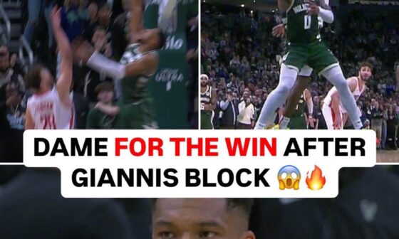 Giannis, an all-time great,  immediately getting Dame the ball without hesitation is why you do the trade.