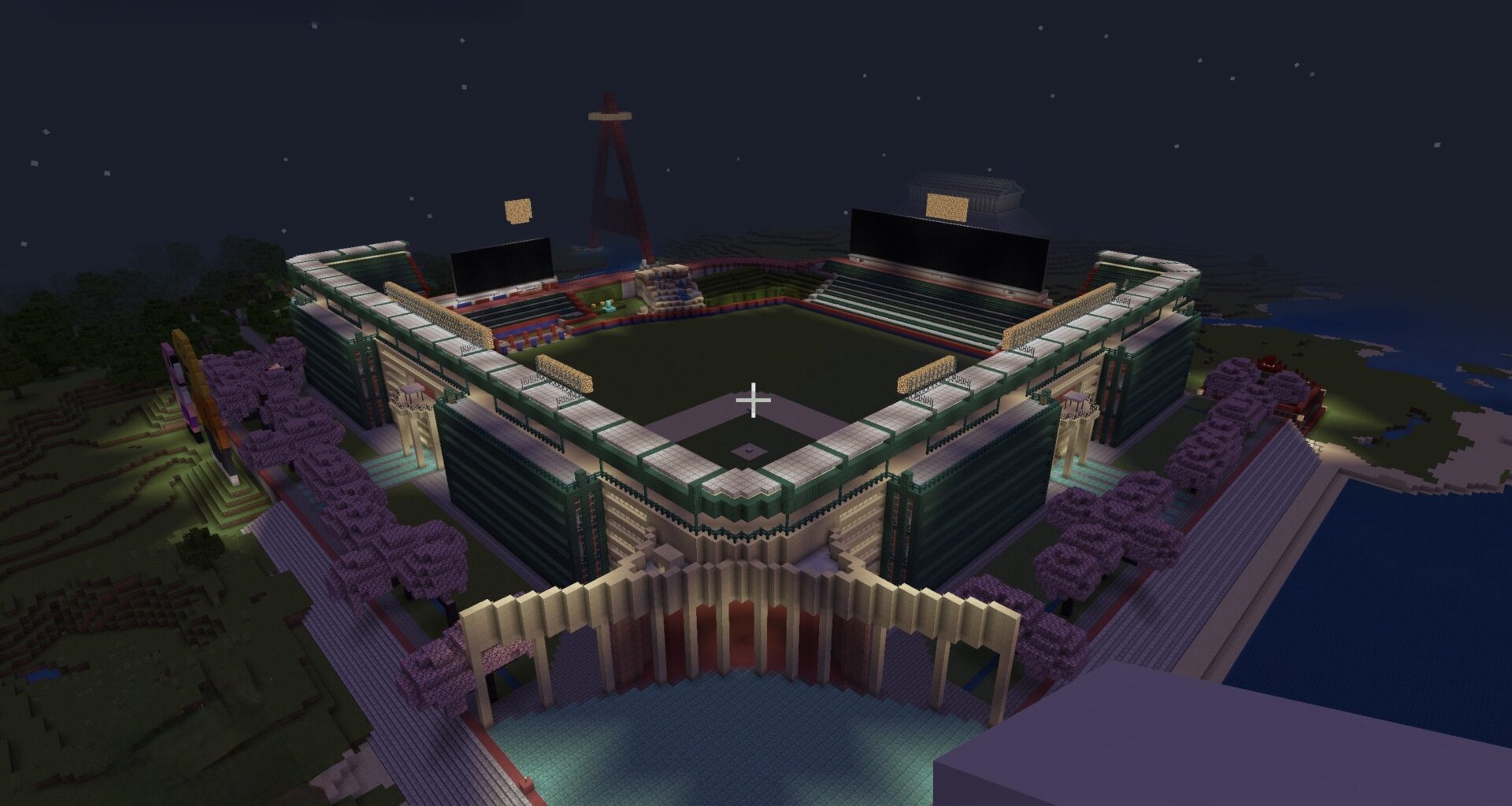 Angel Stadium in Minecraft