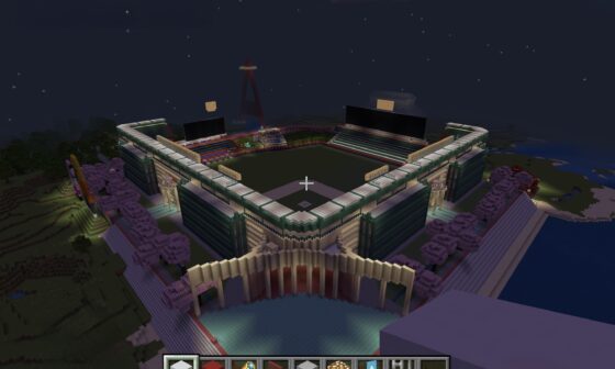 Angel Stadium in Minecraft