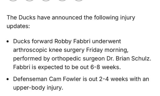 Injuries update