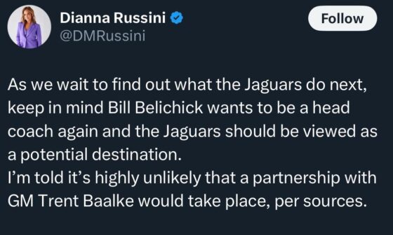 [Dianna Russini] A Belichick and Baalke partnership is unlikely