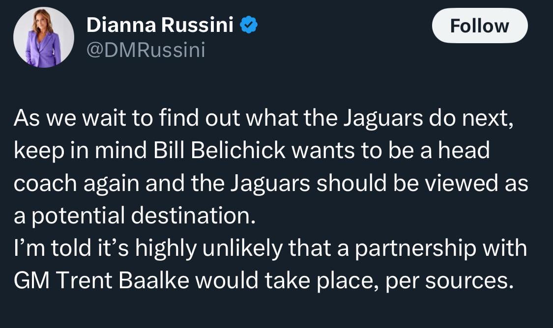 [Dianna Russini] A Belichick and Baalke partnership is unlikely