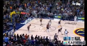 Ending of the Nuggets win last night over the Mavs, as told by Nuggets radio announcer Jason Kosmicki!