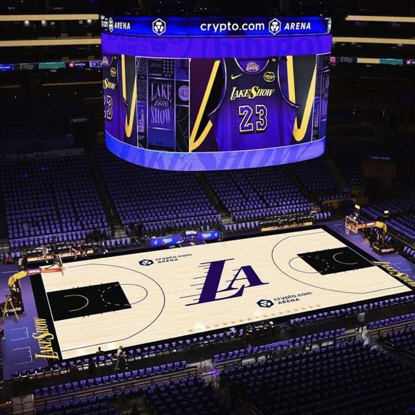 The lakers city edition court and jerseys debut tonight