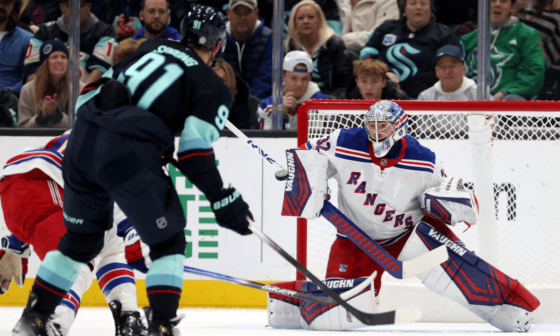 Quick makes 24 saves, gets 2nd straight shutout for Rangers in win against Kraken 