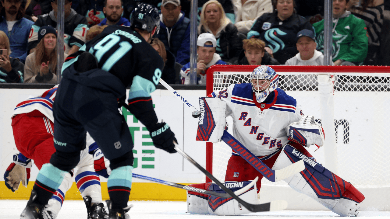 Quick makes 24 saves, gets 2nd straight shutout for Rangers in win against Kraken 