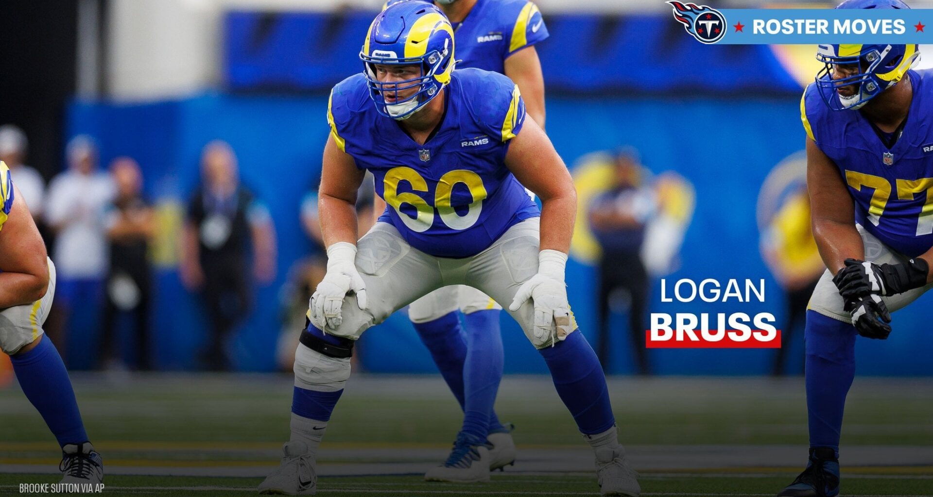 The @Titans have claimed former @RamsNFL offensive lineman @LoganBruss off waivers.