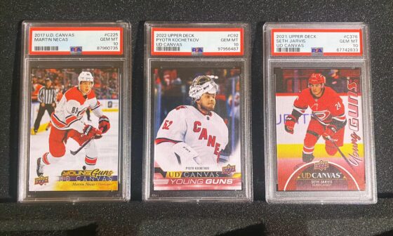 Man I really love these 3 guys. I’m trying to get as many UD Canvas YGs of our guys as I can. Aho & Svech next.