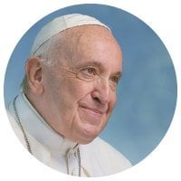 Pope Francis: We cannot become #Saints with a frown. We must have joyful hearts that remain open to hope.