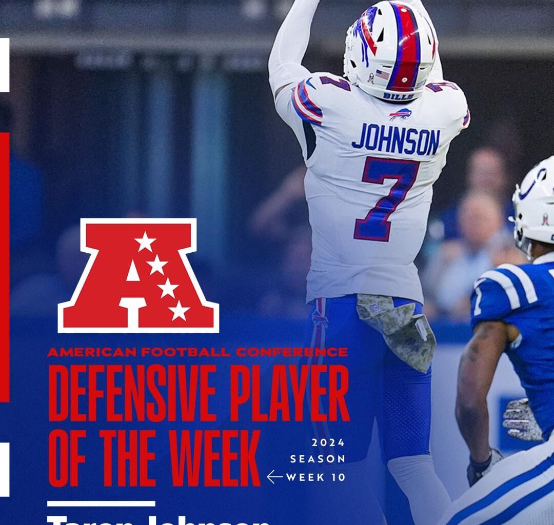 TARON JOHNSON AFC DEFENSIVE PLAYER OF THE WEEK!