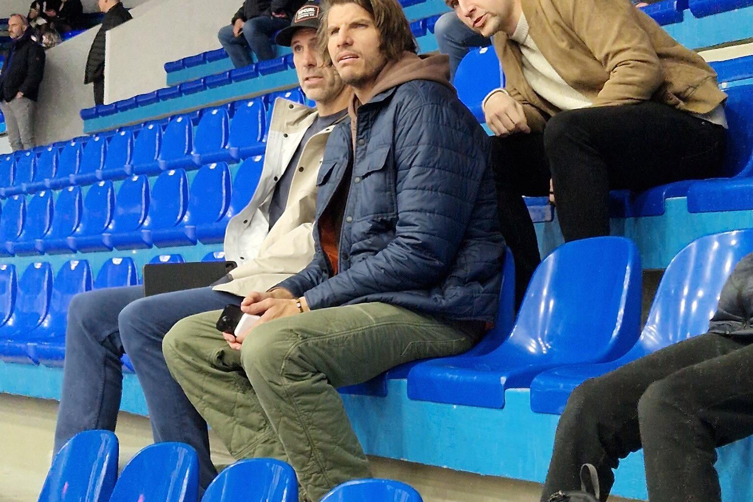 Kyle Korver in Saint-Quentin (France), probably to scout Nolan Traore