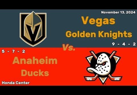 Vegas Golden Knights vs Anaheim Ducks | November 13, 2024 | All Goals