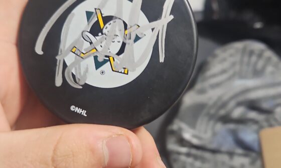 Ducks fans! Who signed this puck?