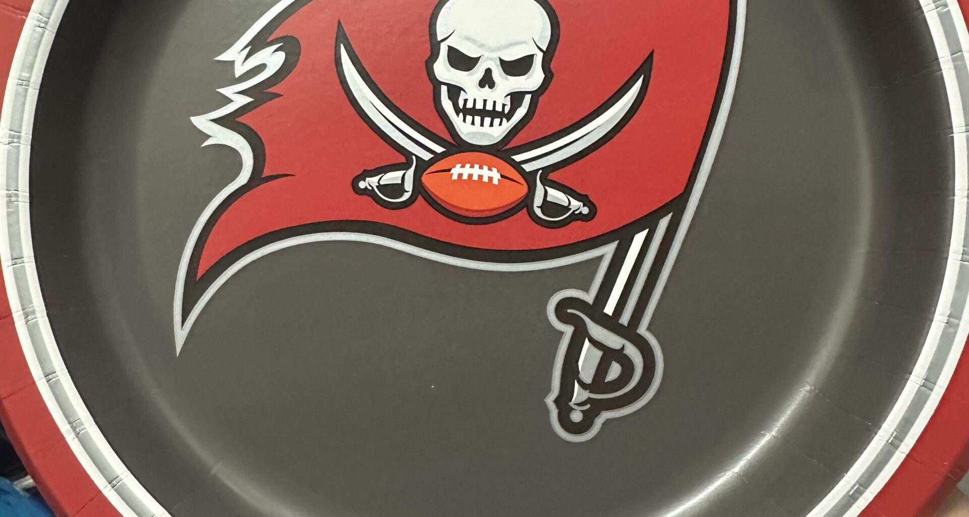 Since I bought these cool plates at Sam’s Club, the Bucs are 0-4, lost Evans and Godwin and Wirfs, defense became paper thin, and playoff hopes have taken a massive hit. I take full responsibility for this horrible stretch of play.