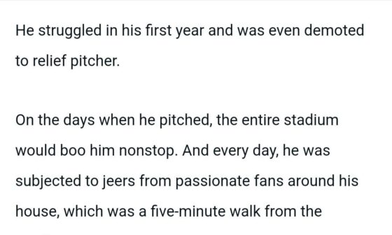 [matttomic] Yusei Kikuchi wrote an interesting post about how he was jeered on the streets by fans in Toronto so bad he worried for his wife in his first year, then knew he'd finally made it when he got his own bobblehead (Google translated from Japanese)