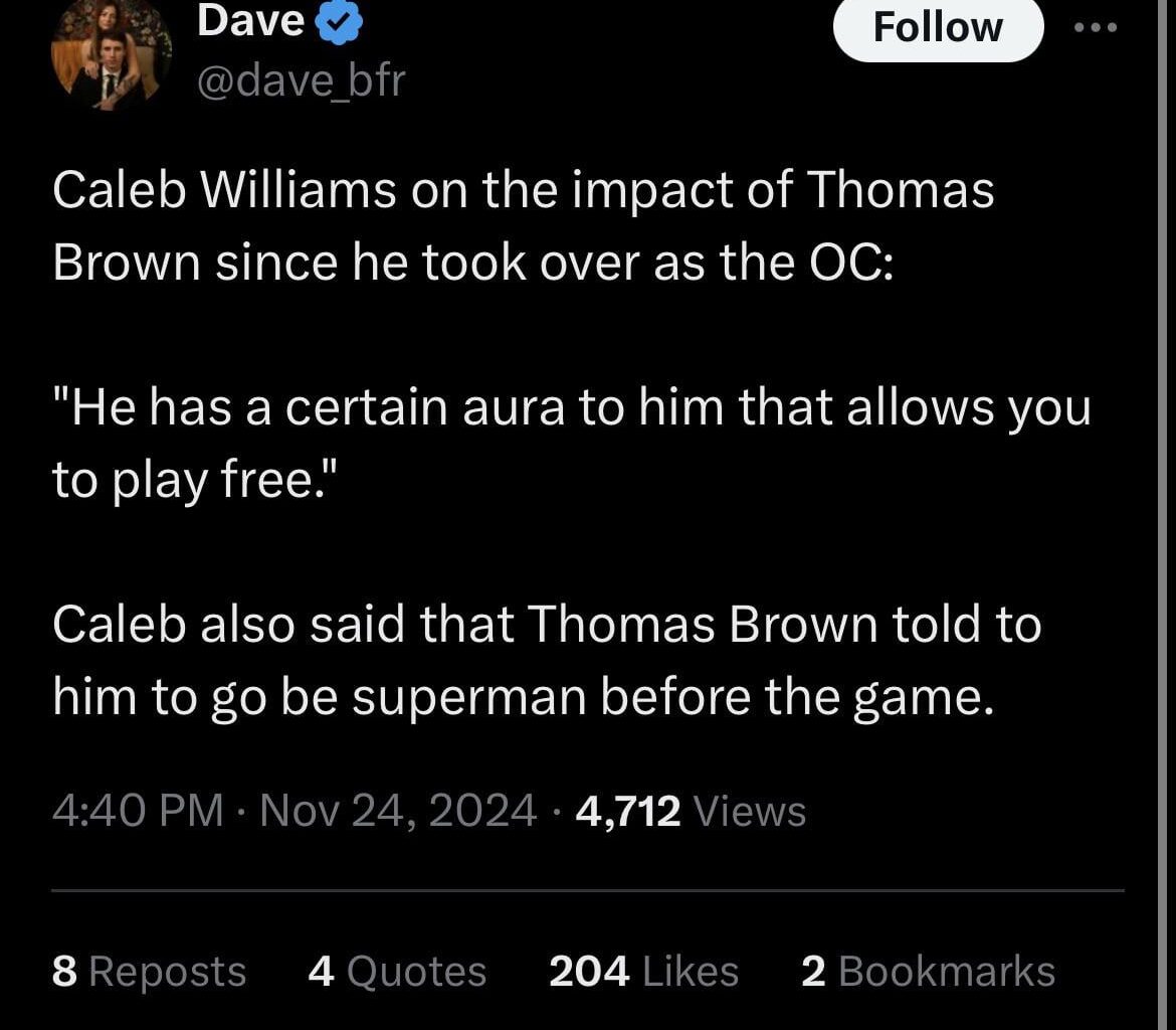 Caleb Williams comment on Thomas Brown