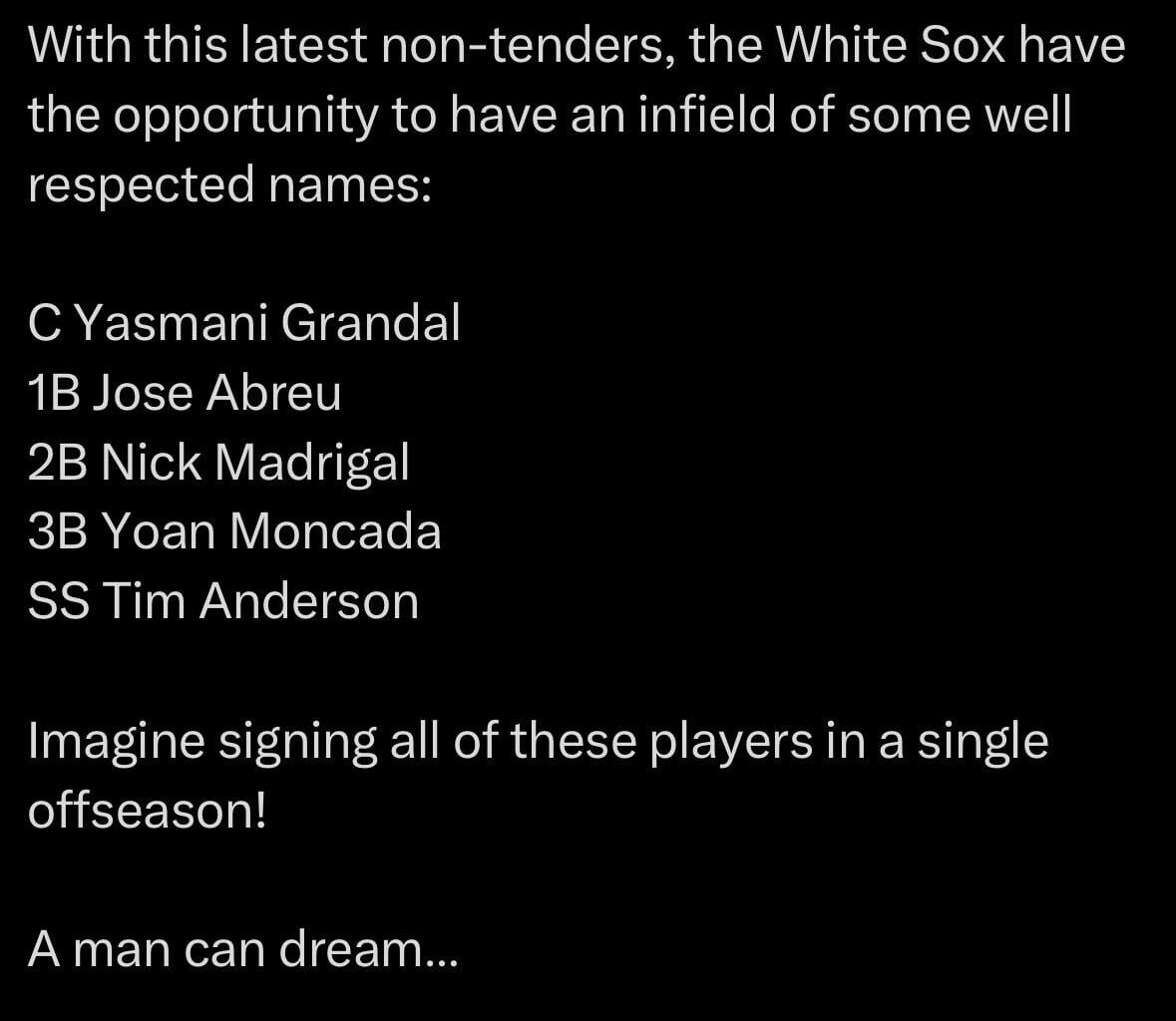 The perfect offseason for the White Sox